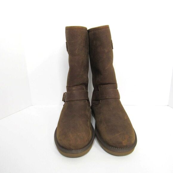 UGG Australia Sutter Buckle Leather Combat Boots - Picture 3 of 9